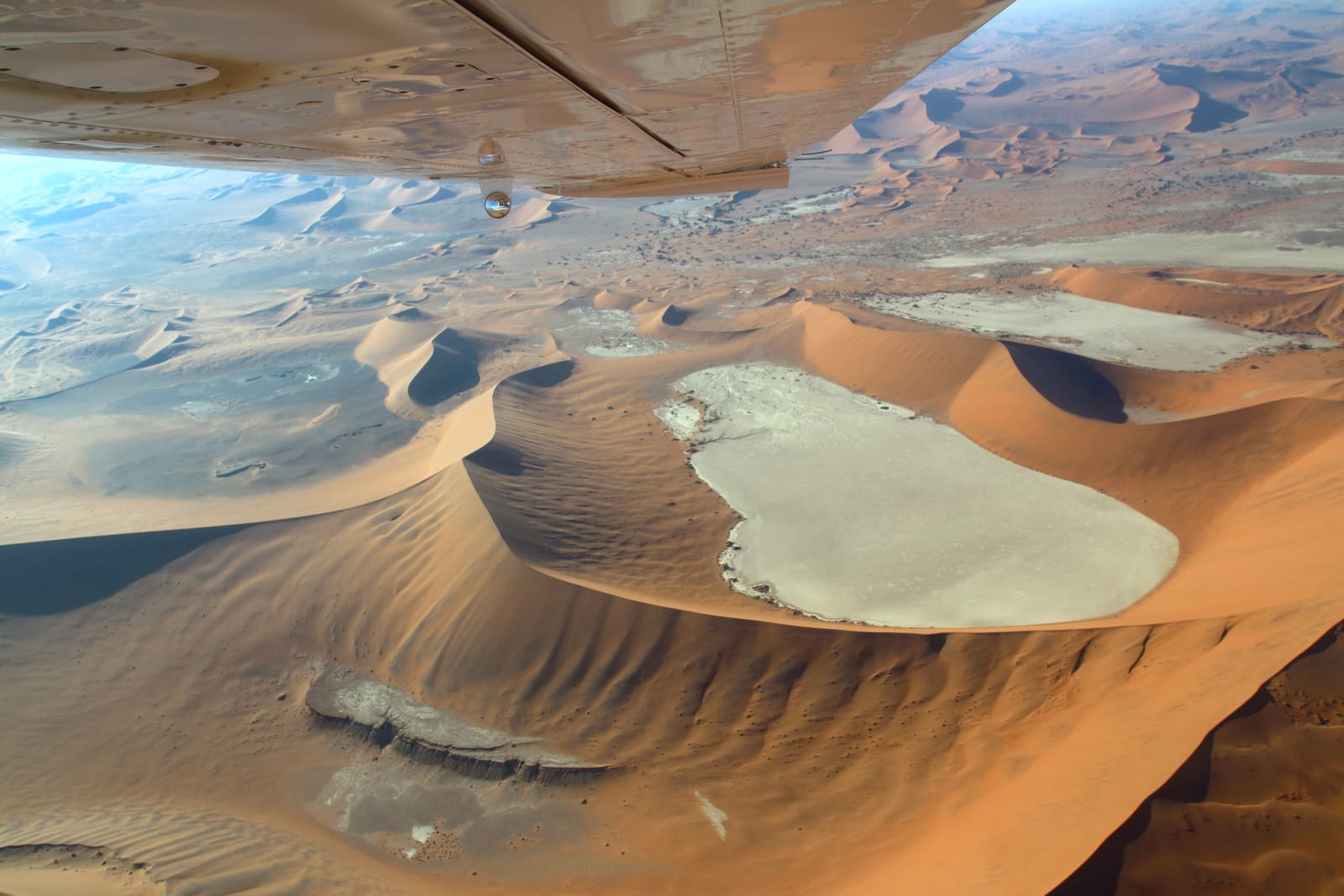 The Namib dunes from the air